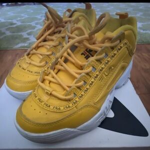 Fila Disruptor 2 Premium Size 5 Canary Yellow